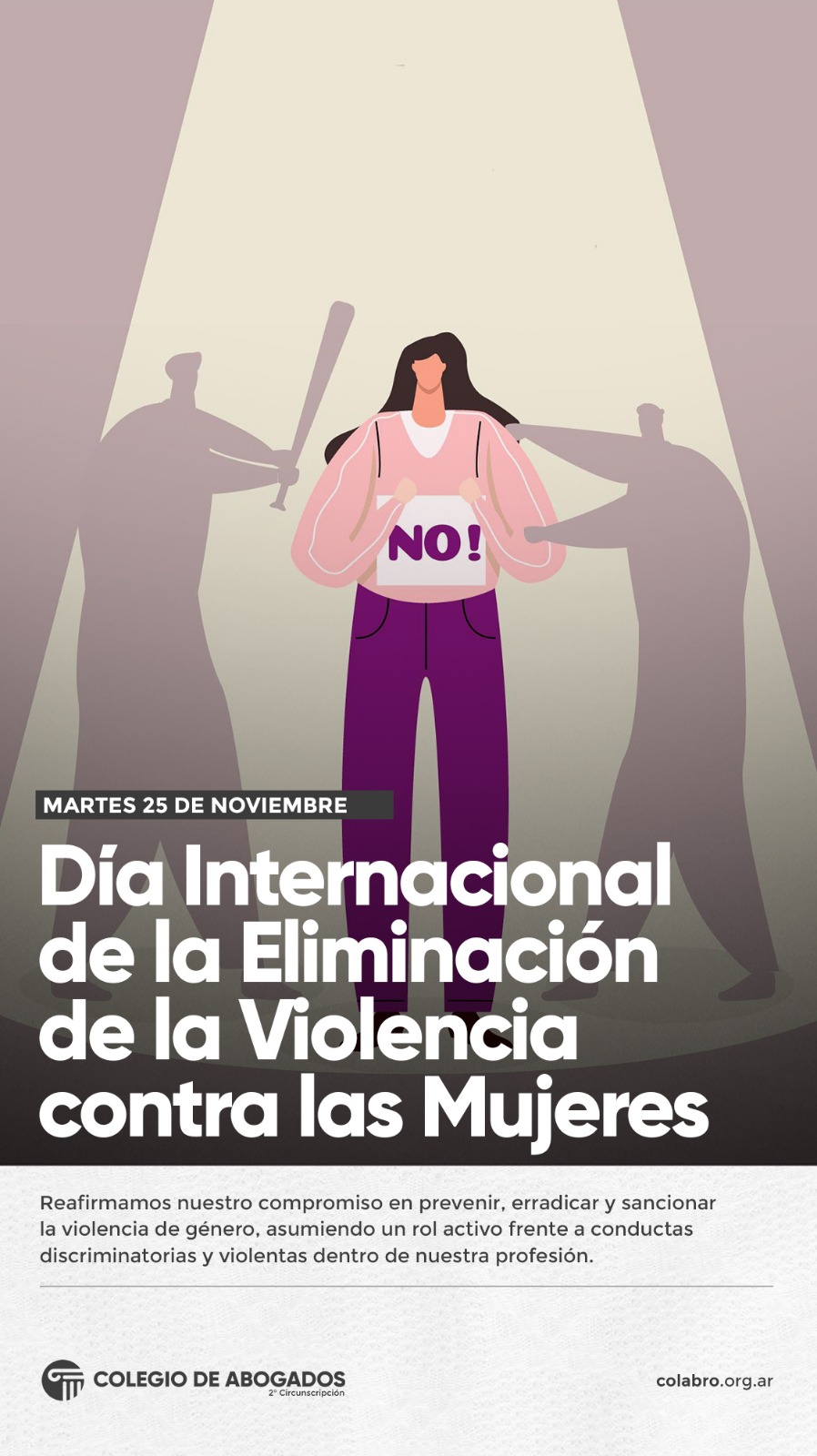 25 DE NOVIEMBRE:  Día Internacional de la Eliminación de la Violencia contra las Mujeres
